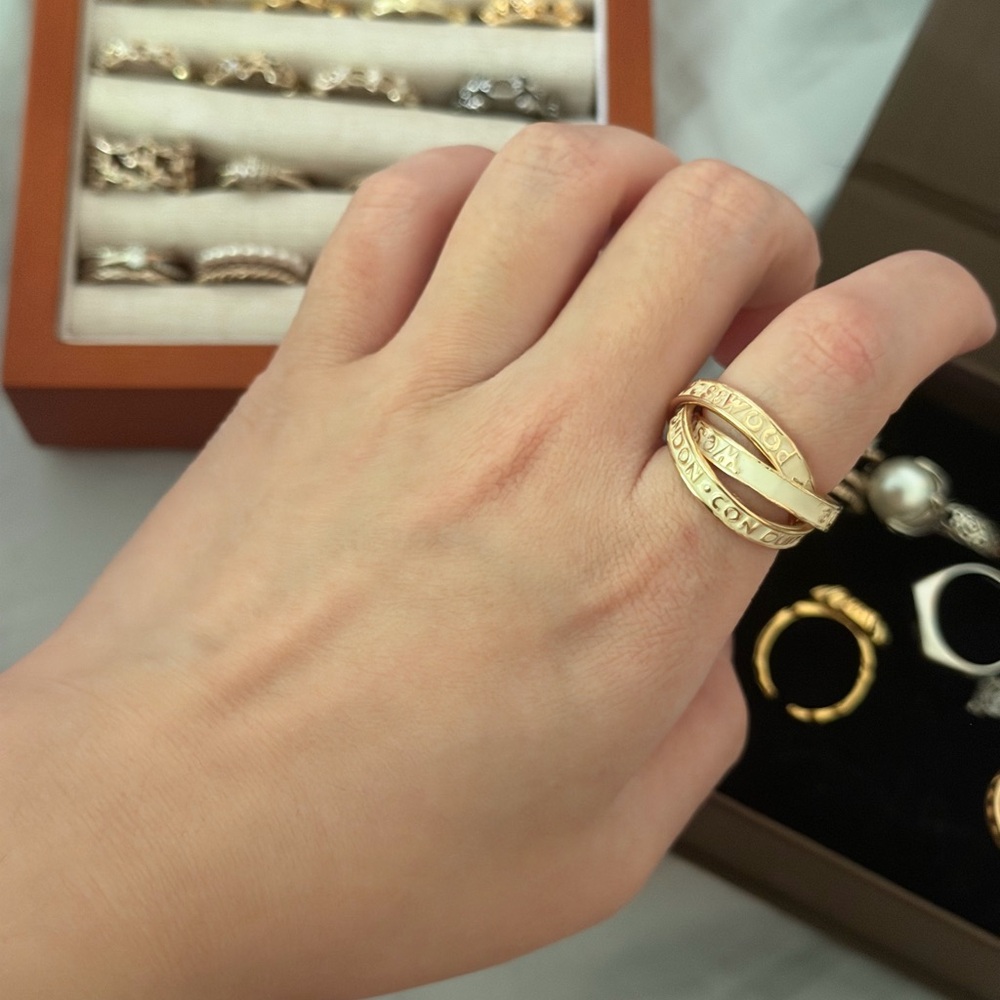Vivienne Westwood inspired triple looped ring